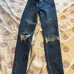 Topshop Moto Jamie Dark Blue Denim